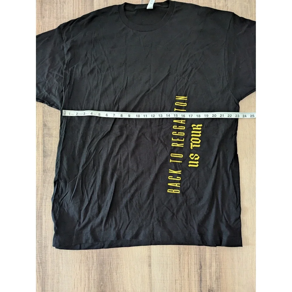 Don Omar Back To Reggaeton US Tour 2024 Concert TShirt Black Mens XXL Tultex 202